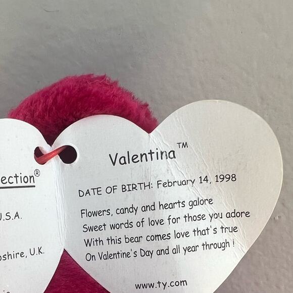 TY Beanie Baby Valentina Bear - Picture 5 of 5